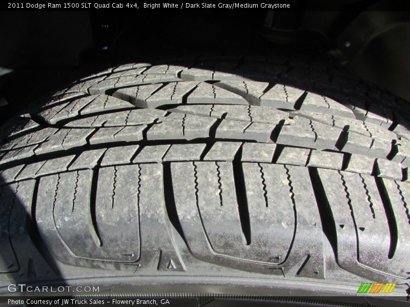 Bright White / Dark Slate Gray/Medium Graystone 2011 Dodge Ram 1500 SLT Quad Cab 4x4