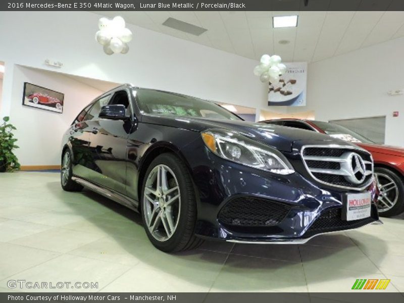 Lunar Blue Metallic / Porcelain/Black 2016 Mercedes-Benz E 350 4Matic Wagon