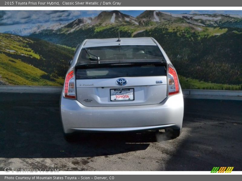 Classic Silver Metallic / Dark Gray 2015 Toyota Prius Four Hybrid