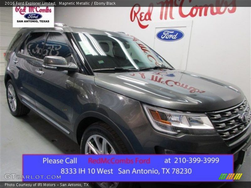 Magnetic Metallic / Ebony Black 2016 Ford Explorer Limited