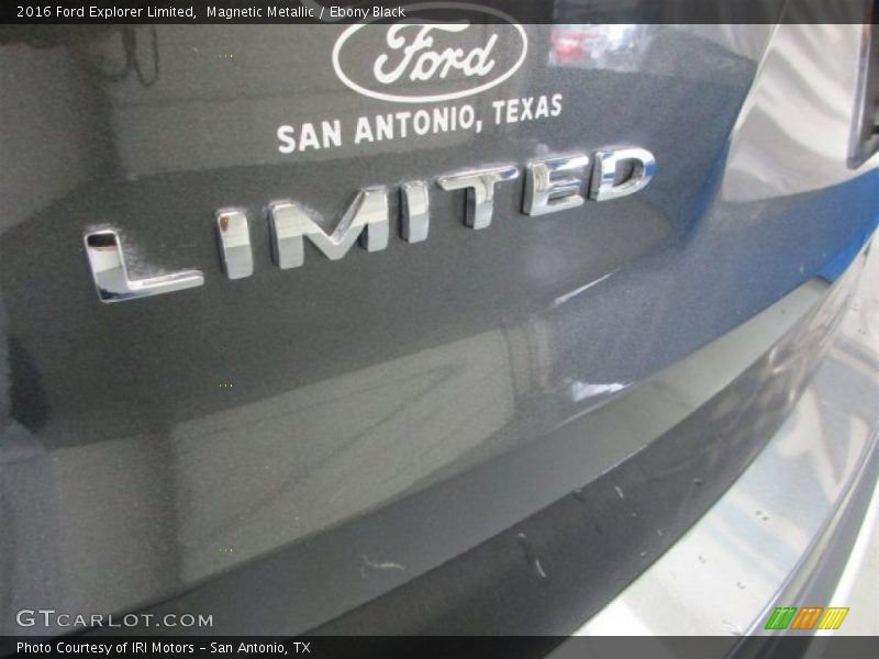 Magnetic Metallic / Ebony Black 2016 Ford Explorer Limited