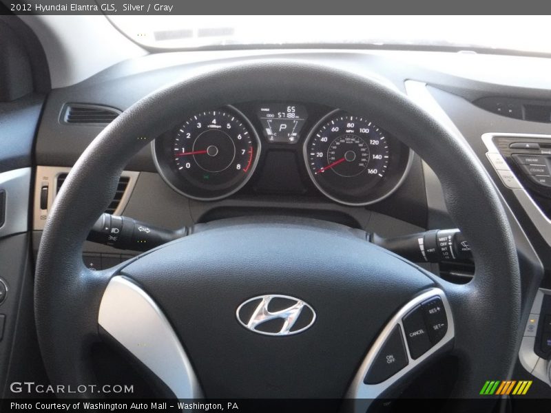 Silver / Gray 2012 Hyundai Elantra GLS