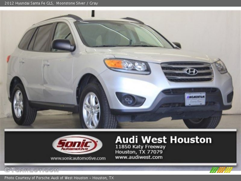Moonstone Silver / Gray 2012 Hyundai Santa Fe GLS