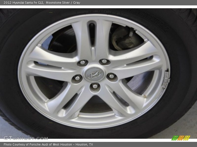 Moonstone Silver / Gray 2012 Hyundai Santa Fe GLS
