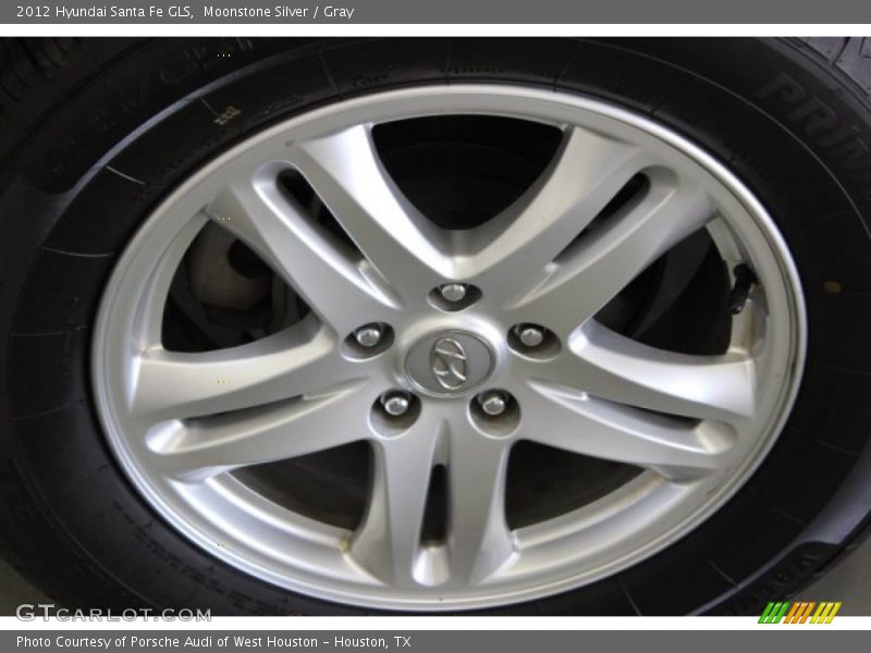 Moonstone Silver / Gray 2012 Hyundai Santa Fe GLS