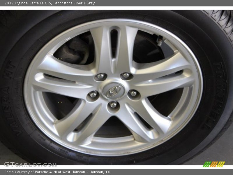 Moonstone Silver / Gray 2012 Hyundai Santa Fe GLS