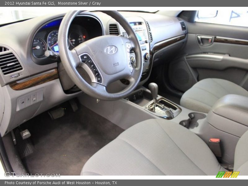 Moonstone Silver / Gray 2012 Hyundai Santa Fe GLS