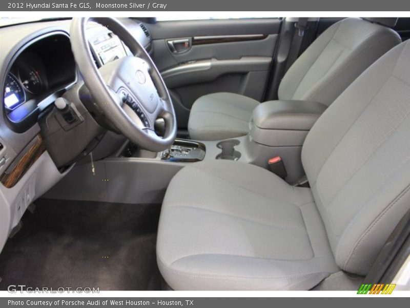 Moonstone Silver / Gray 2012 Hyundai Santa Fe GLS