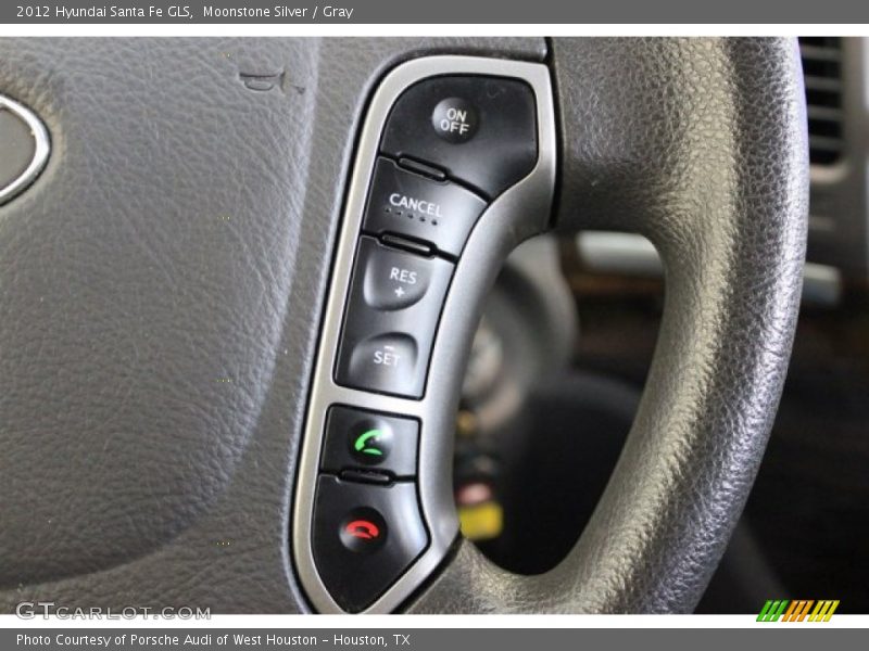 Moonstone Silver / Gray 2012 Hyundai Santa Fe GLS