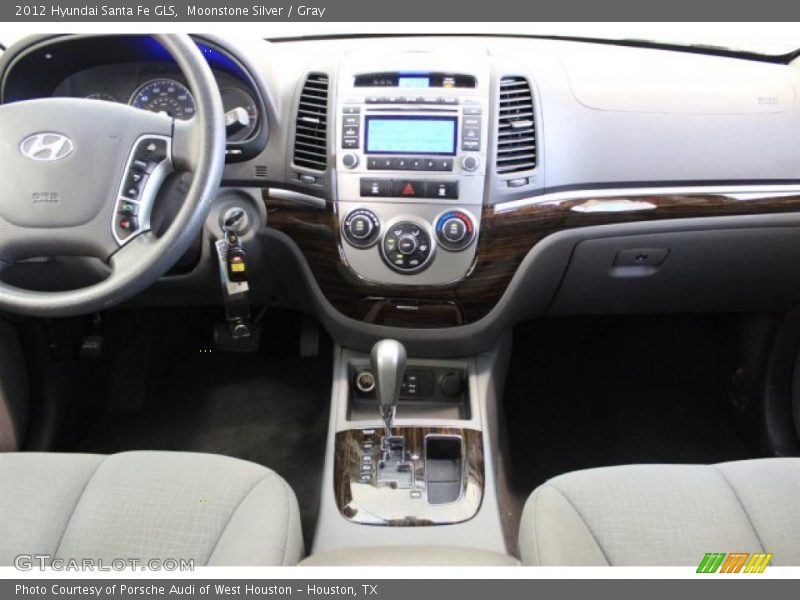 Moonstone Silver / Gray 2012 Hyundai Santa Fe GLS