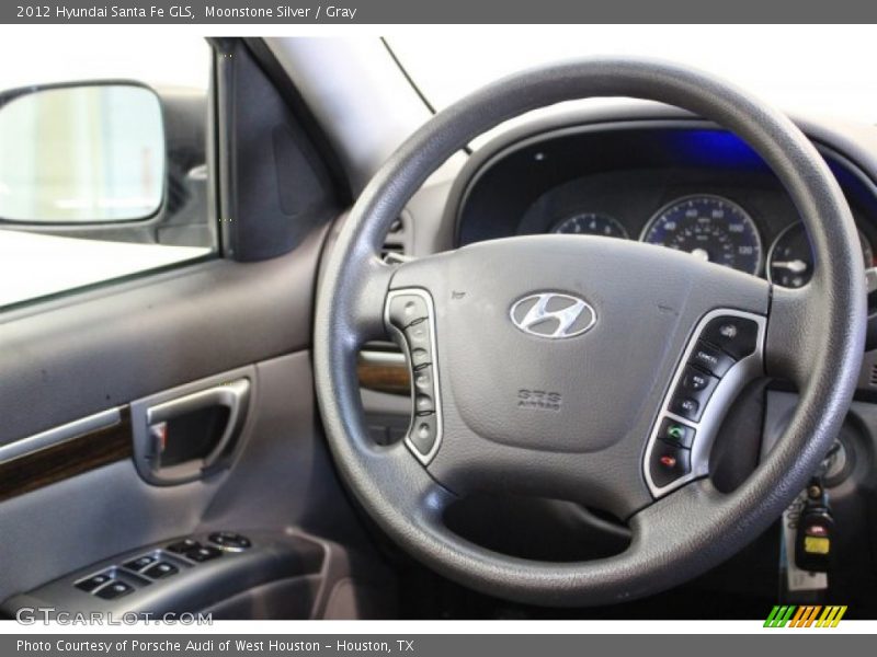 Moonstone Silver / Gray 2012 Hyundai Santa Fe GLS