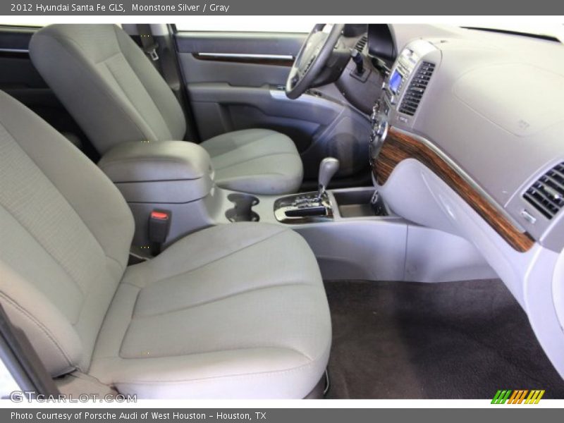 Moonstone Silver / Gray 2012 Hyundai Santa Fe GLS