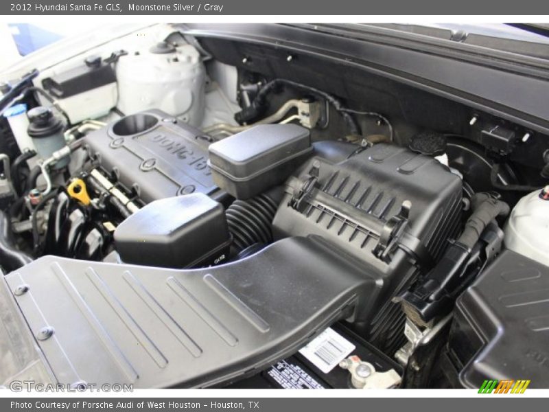 Moonstone Silver / Gray 2012 Hyundai Santa Fe GLS
