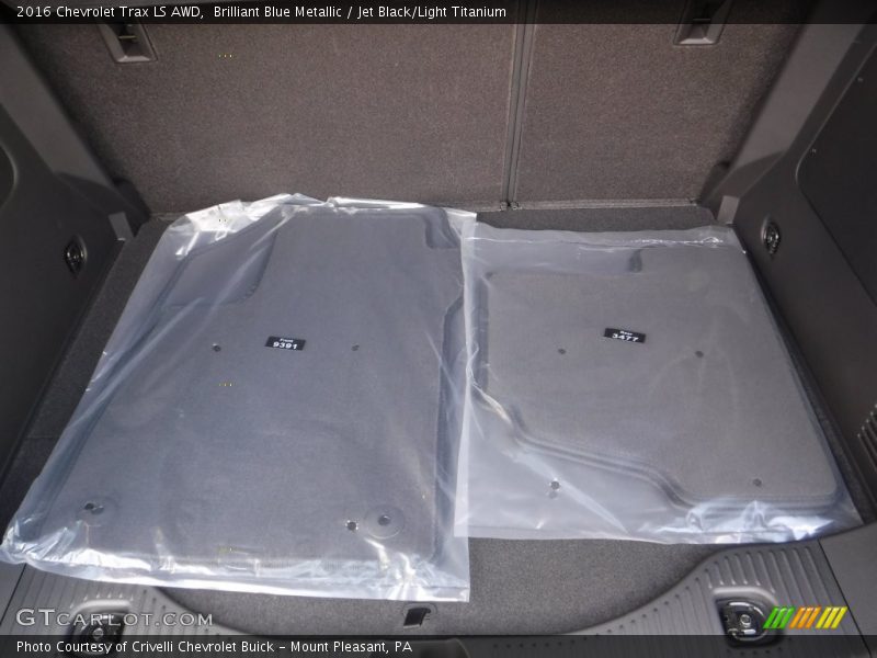 Brilliant Blue Metallic / Jet Black/Light Titanium 2016 Chevrolet Trax LS AWD