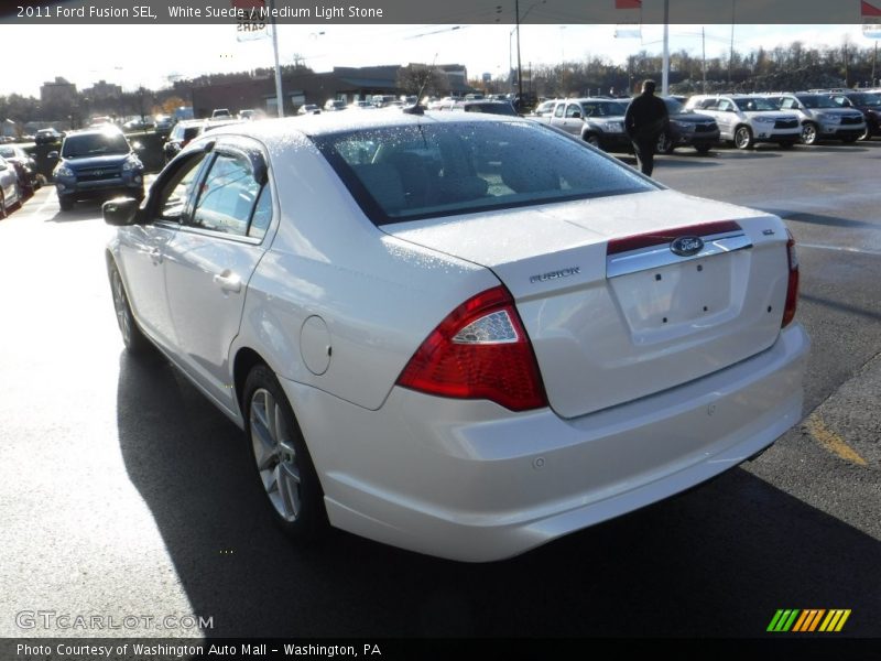 White Suede / Medium Light Stone 2011 Ford Fusion SEL