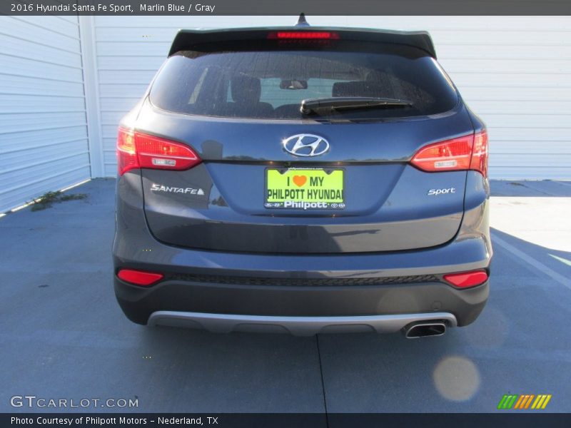 Marlin Blue / Gray 2016 Hyundai Santa Fe Sport