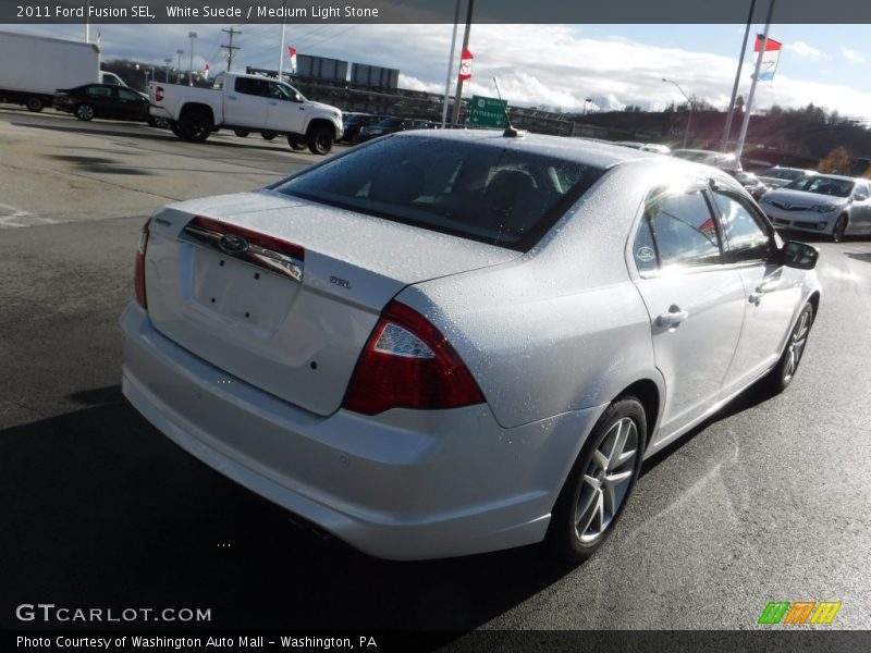 White Suede / Medium Light Stone 2011 Ford Fusion SEL