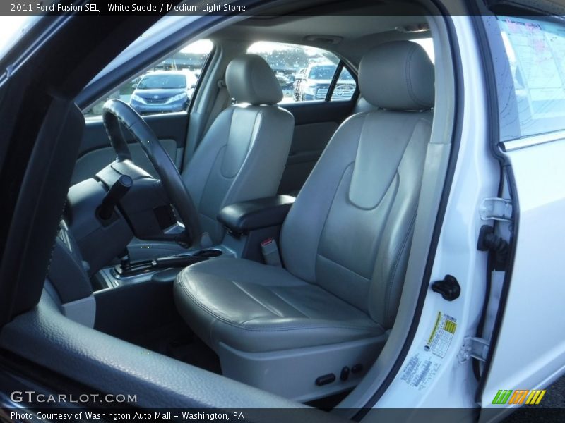 White Suede / Medium Light Stone 2011 Ford Fusion SEL