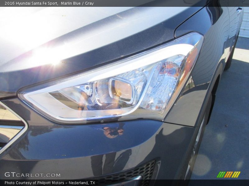 Marlin Blue / Gray 2016 Hyundai Santa Fe Sport