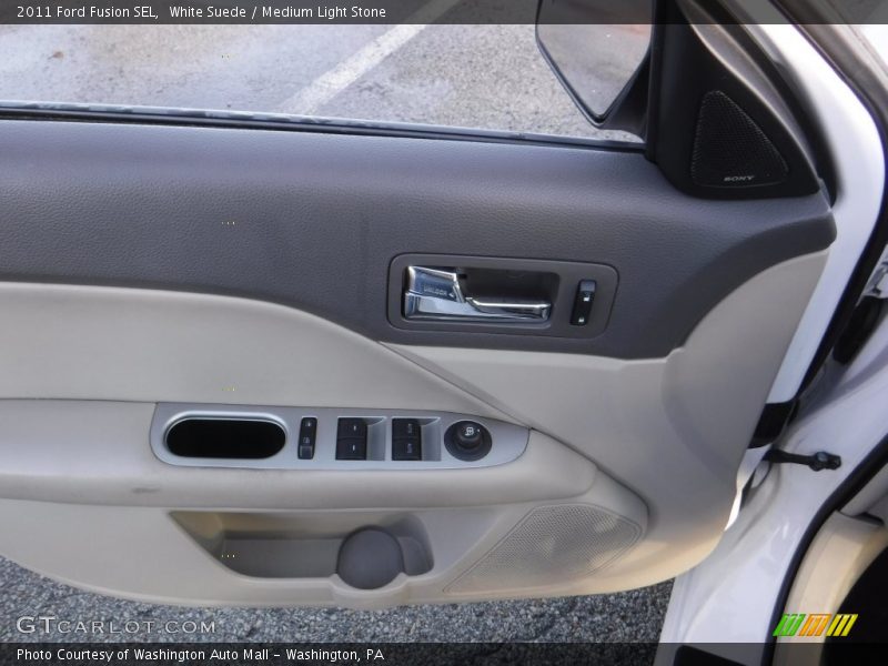 White Suede / Medium Light Stone 2011 Ford Fusion SEL