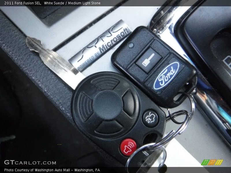 White Suede / Medium Light Stone 2011 Ford Fusion SEL