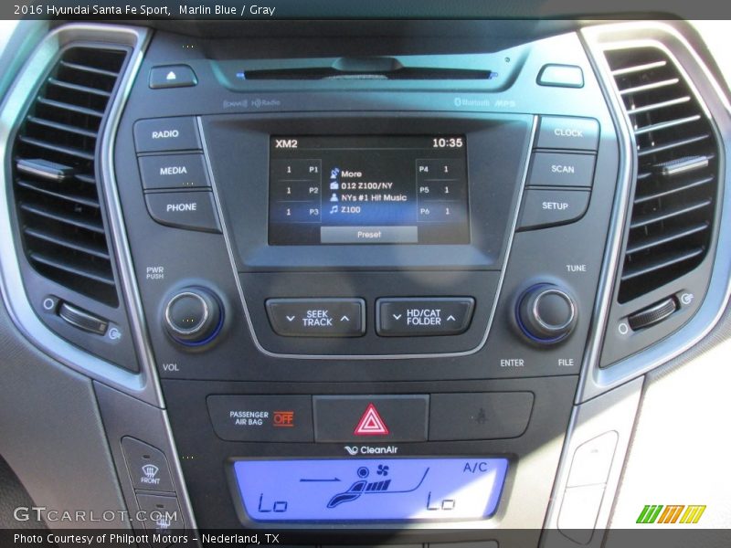 Marlin Blue / Gray 2016 Hyundai Santa Fe Sport