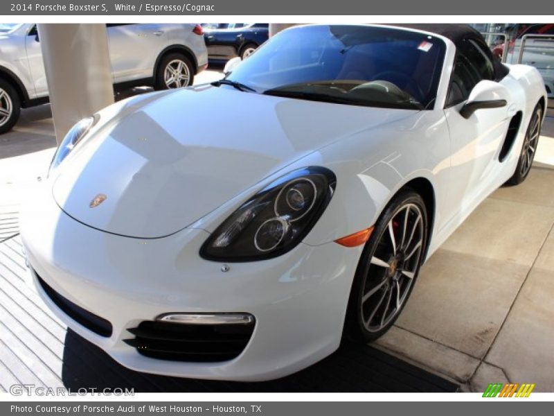 White / Espresso/Cognac 2014 Porsche Boxster S