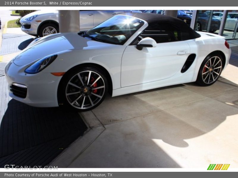 White / Espresso/Cognac 2014 Porsche Boxster S