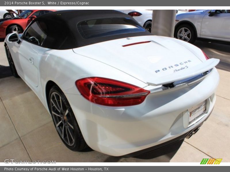 White / Espresso/Cognac 2014 Porsche Boxster S