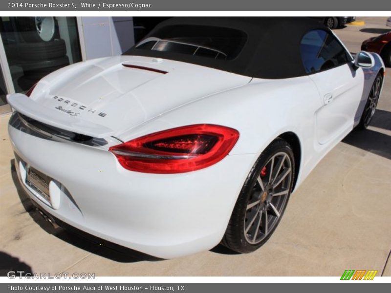 White / Espresso/Cognac 2014 Porsche Boxster S