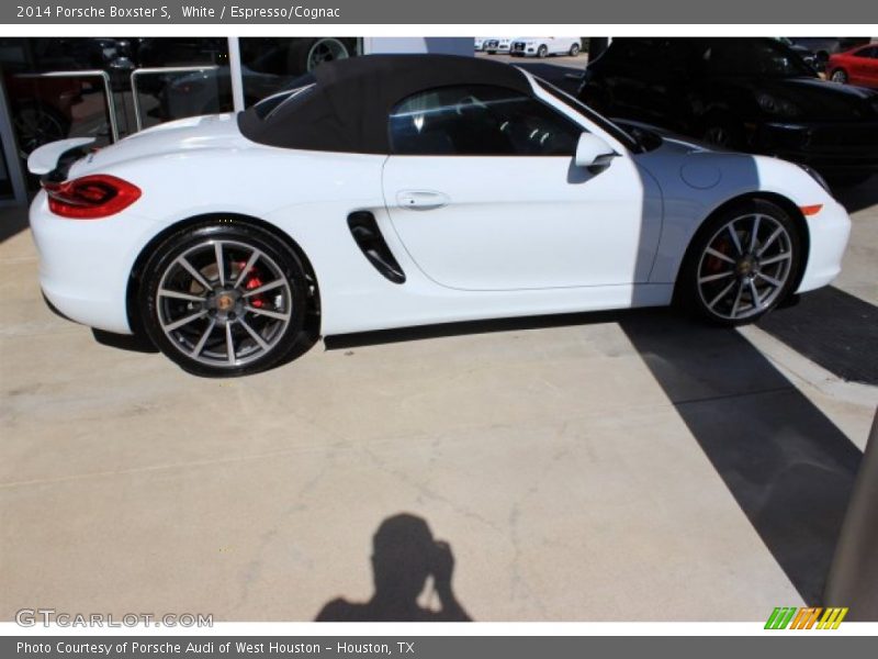 White / Espresso/Cognac 2014 Porsche Boxster S