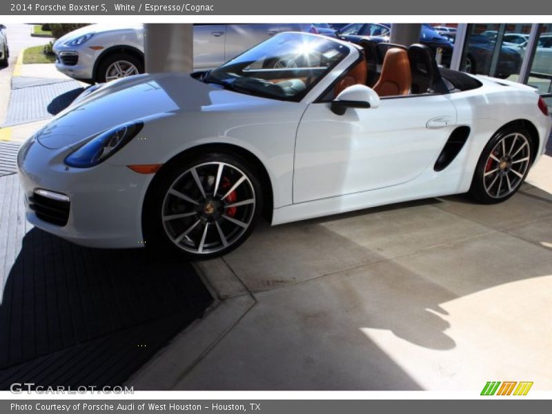 White / Espresso/Cognac 2014 Porsche Boxster S