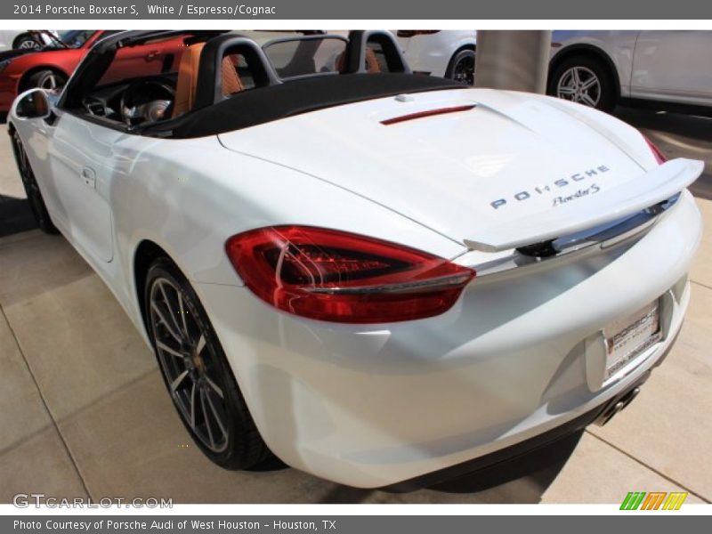 White / Espresso/Cognac 2014 Porsche Boxster S