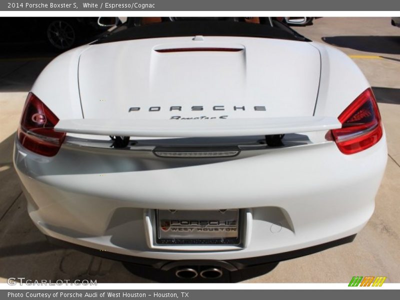 White / Espresso/Cognac 2014 Porsche Boxster S