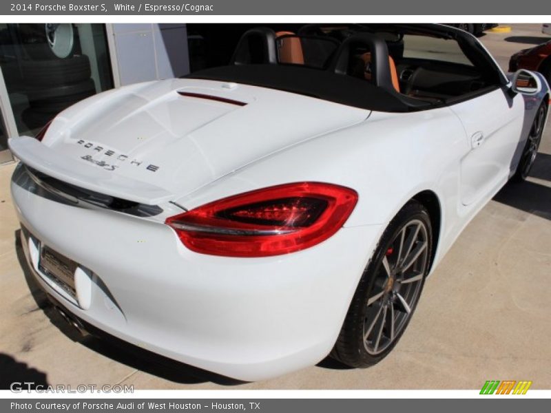 White / Espresso/Cognac 2014 Porsche Boxster S