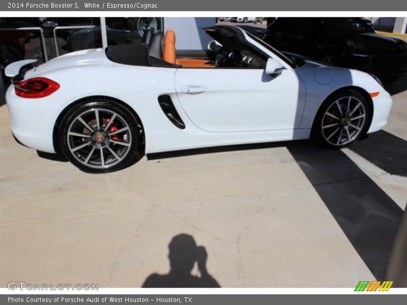 White / Espresso/Cognac 2014 Porsche Boxster S
