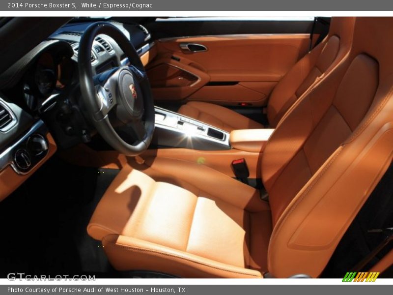 White / Espresso/Cognac 2014 Porsche Boxster S