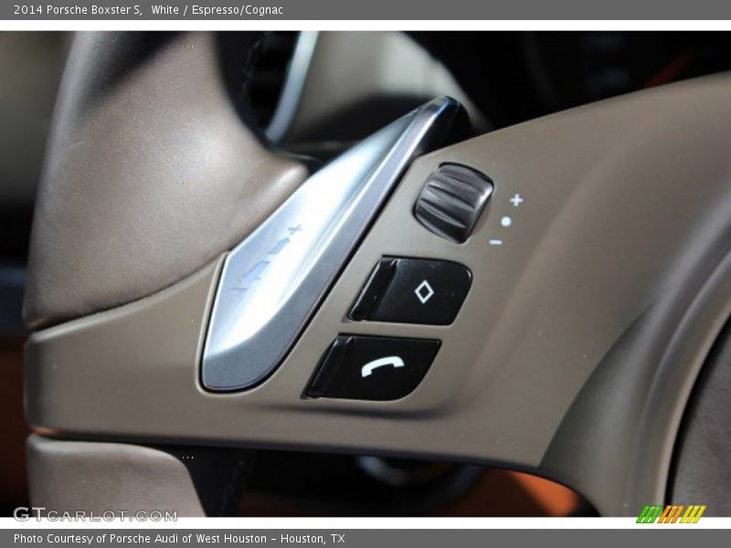 White / Espresso/Cognac 2014 Porsche Boxster S