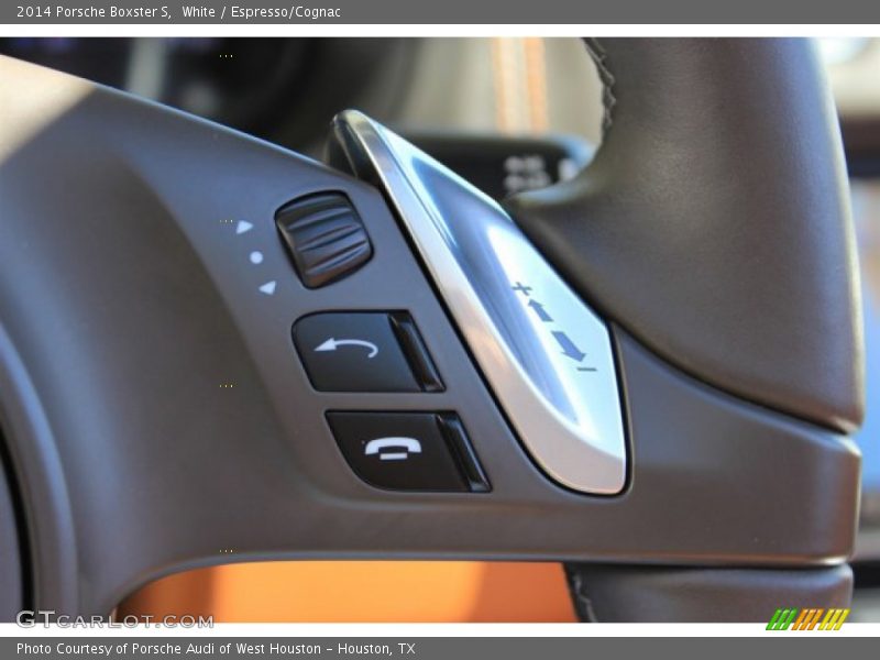 White / Espresso/Cognac 2014 Porsche Boxster S