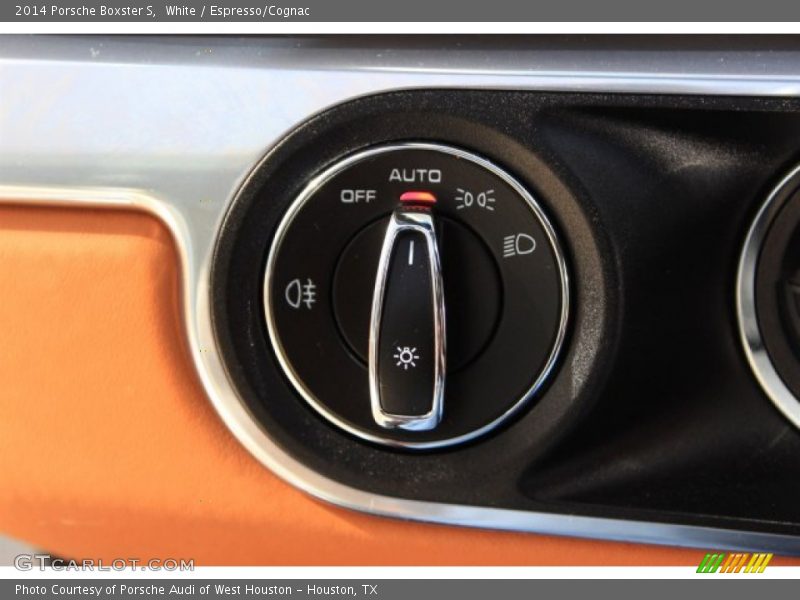 White / Espresso/Cognac 2014 Porsche Boxster S