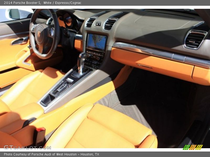 White / Espresso/Cognac 2014 Porsche Boxster S