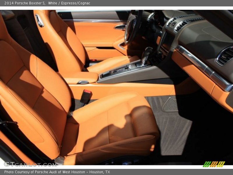 White / Espresso/Cognac 2014 Porsche Boxster S