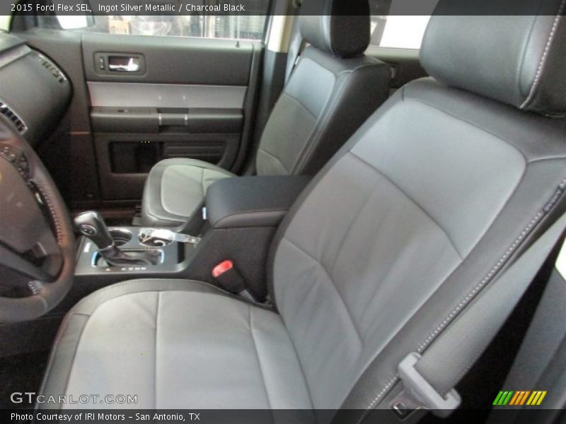 Ingot Silver Metallic / Charcoal Black 2015 Ford Flex SEL