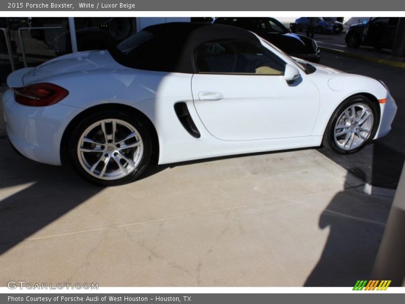 White / Luxor Beige 2015 Porsche Boxster