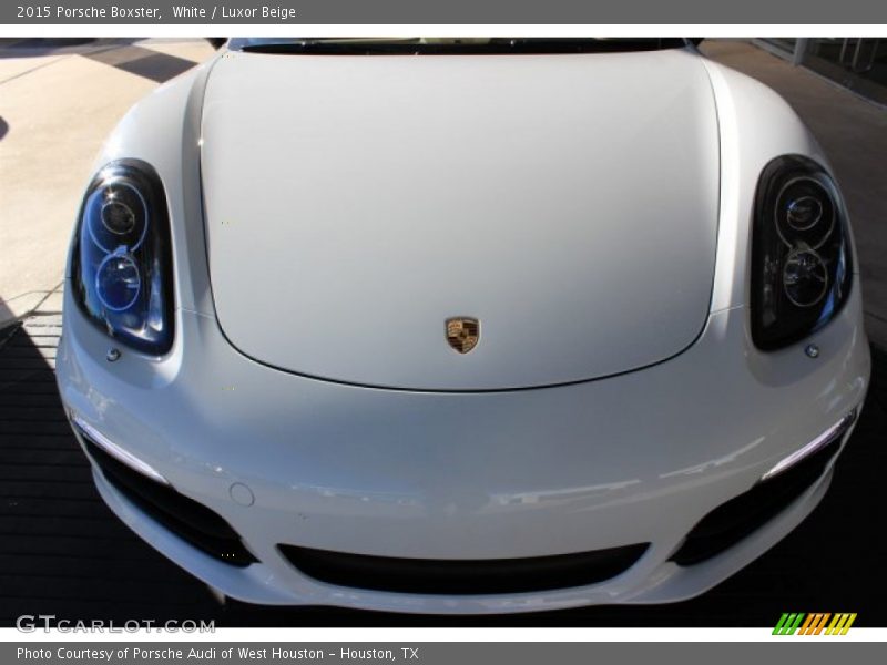 White / Luxor Beige 2015 Porsche Boxster