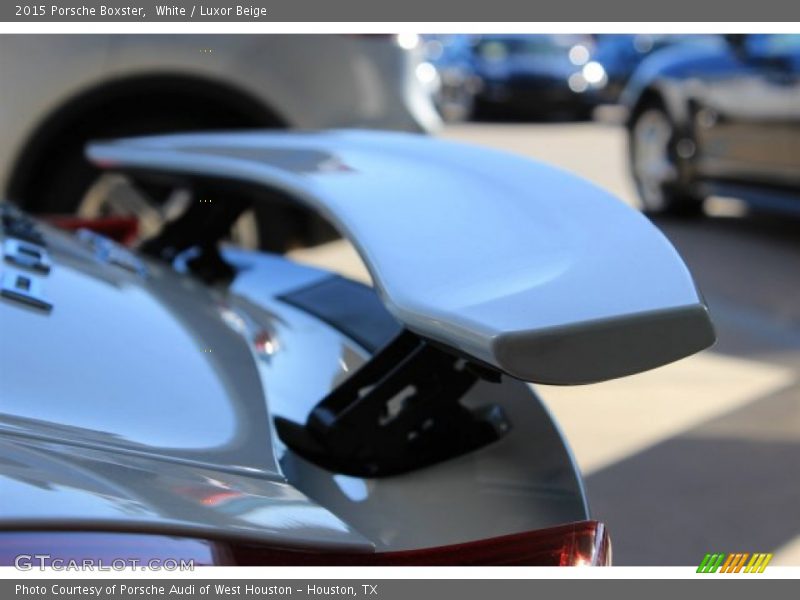 White / Luxor Beige 2015 Porsche Boxster