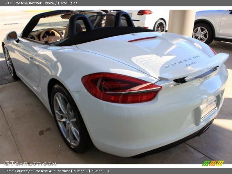 White / Luxor Beige 2015 Porsche Boxster