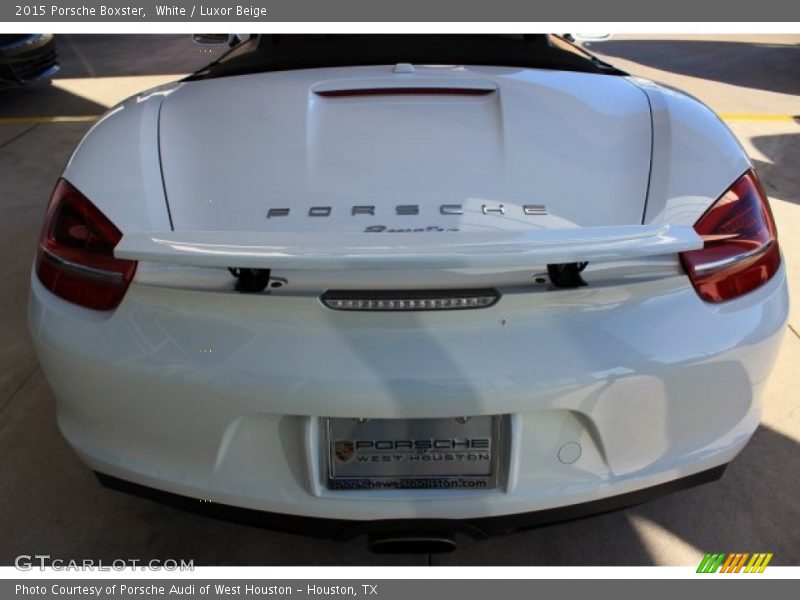 White / Luxor Beige 2015 Porsche Boxster