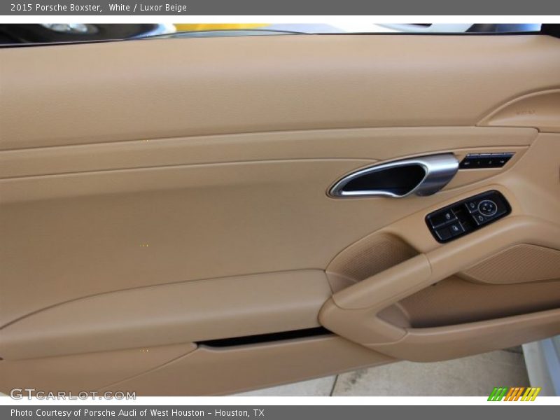 White / Luxor Beige 2015 Porsche Boxster