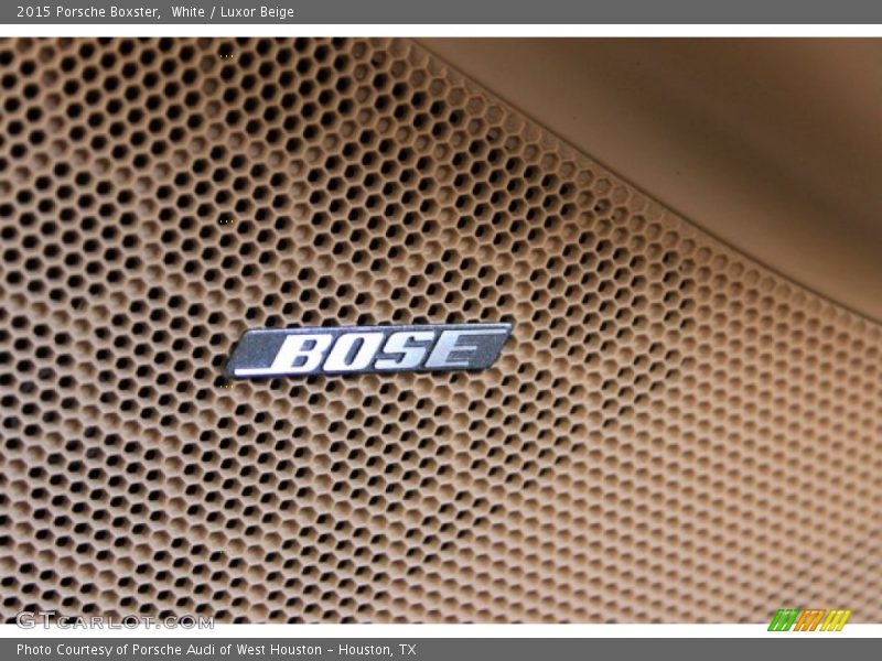 White / Luxor Beige 2015 Porsche Boxster